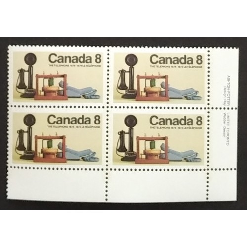 Canada 641 Plate Block LR VF MNH