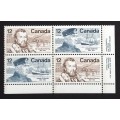 Canada 739a Plate Block LR No. 1 VF MNH