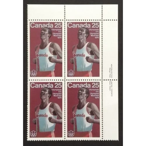 Canada 665 Plate Block UR VF MNH