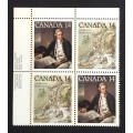 Canada 764a Plate Block UL VF MNH