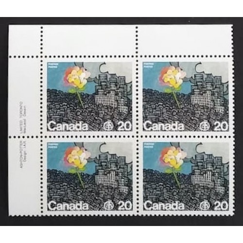 Canada 690 Plate Block UL VF MNH