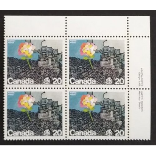 Canada 690 Plate Block UR VF MNH