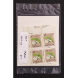 Canada 711 Inscription Blocks Matched Set No. 1 VF MNH (Unopened)