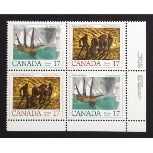 Canada 818b Plate Block LR VF MNH