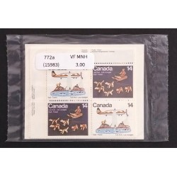 Canada 772a Inscription Blocks Matched Set VF MNH (Unopened)