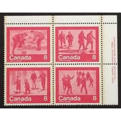 Canada 647a Plate Block UR No. 1 VF MNH
