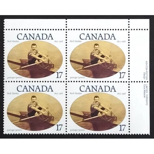 Canada 862 Plate Block UR VF MNH