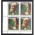 Canada 895a Plate Block LL VF MNH