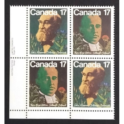 Canada 895a Plate Block LL VF MNH