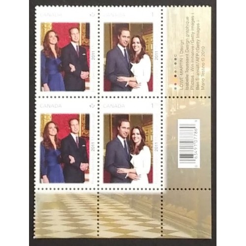Canada 2465a Plate Block LR VF MNH