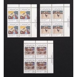 Canada 870-2 Plate Blocks UR VF MNH