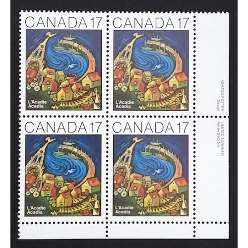 Canada 898i Plate Block LR VF MNH