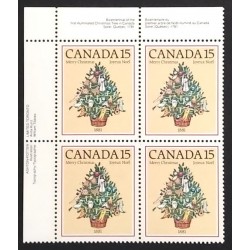 Canada 901 Plate Block UL VF MNH