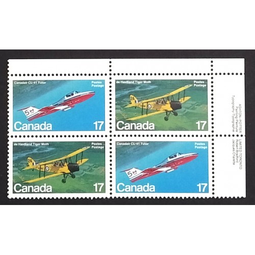 Canada 904a Plate Block UR VF MNH