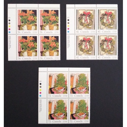Canada 1148-50 Plate Blocks UL VF MNH