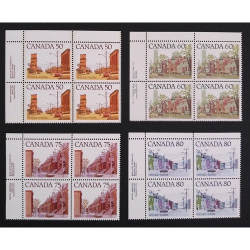 Canada 723-5 Plate Blocks UL VF MNH