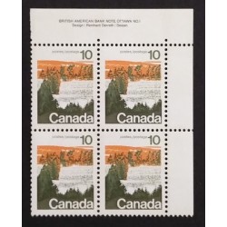 Canada 594 Plate Block UR VF MNH