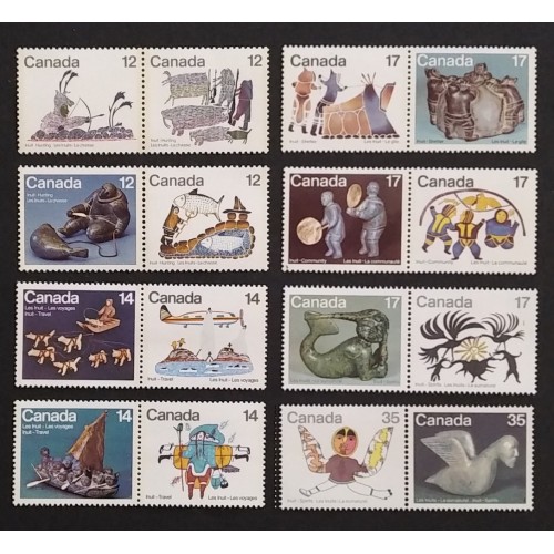 Canada 749a|869a Complete Set of Se-tenant Pairs VF MNH