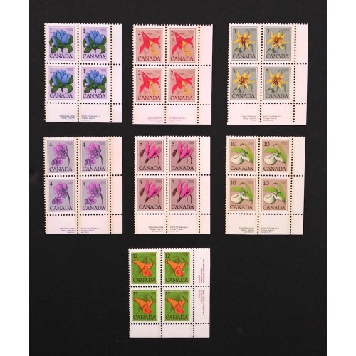 Canada 705-12 Plate Blocks LR No. 1 VF MNH