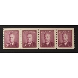 Canada 296 Strip F-VF MNH