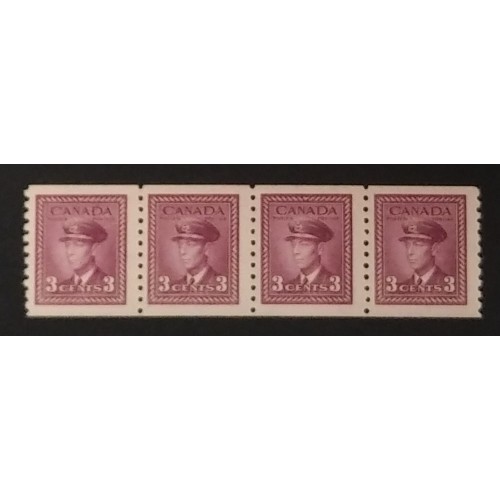 Canada 280 Strip F-VF MNH