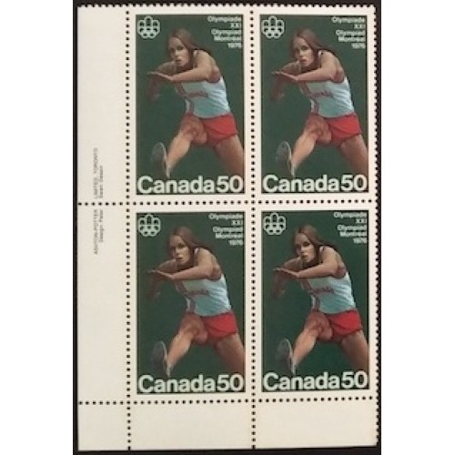 Canada 666 Plate Block LL VF MNH