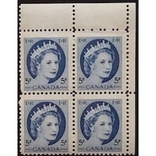 Canada 341p Corner Block UR VF MNH