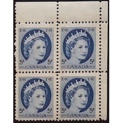 Canada 341p Corner Block UR VF MNH