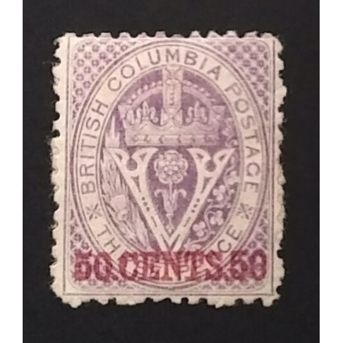British Columbia 12 VG MH OG ** See Certificate **