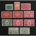 Canada E1-11 Complete Set F-VF MH