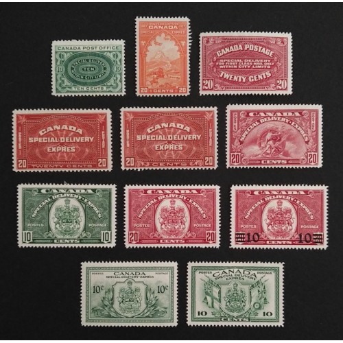 Canada E1-11 Complete Set F-VF MH