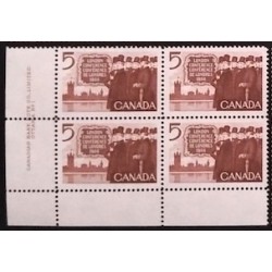 Canada 448 Plate Block LL No. 1 VF MNH