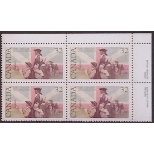 Canada 1028 Plate Block UR VF MNH