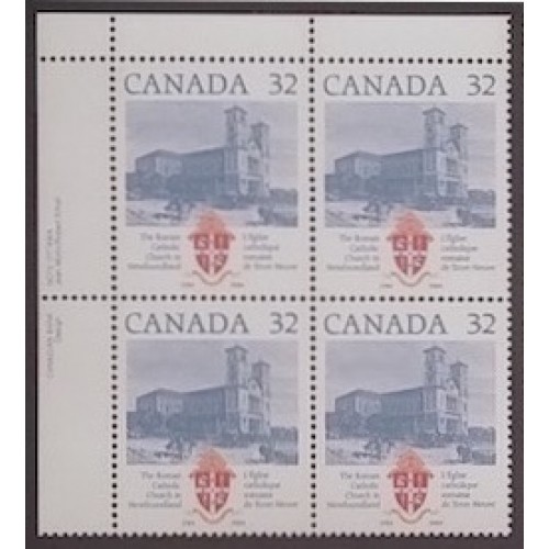 Canada 1029 Plate Block UL VF MNH