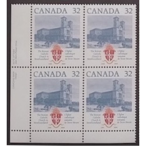Canada 1029 Plate Block LL VF MNH