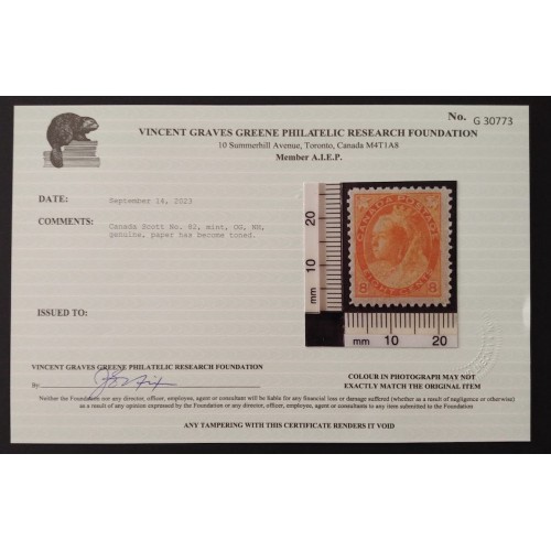 Canada 82 F-VF MNH ** See Certificate **