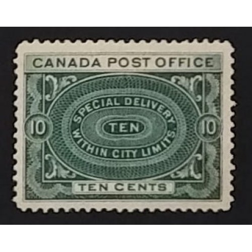 Canada E1 VF Unused (Re-gummed) ** See Certificate **