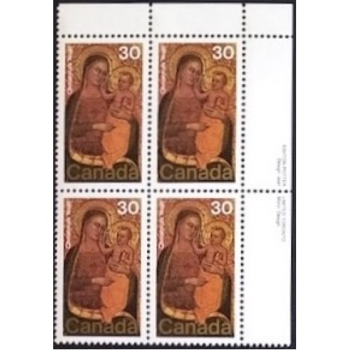 Canada 775 Plate Block UR VF MNH