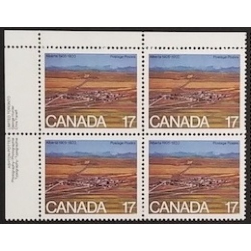 Canada 864 Plate Block UL VF MNH