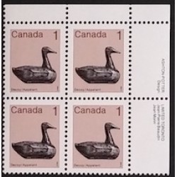 Canada 917i Plate Block UR VF MNH