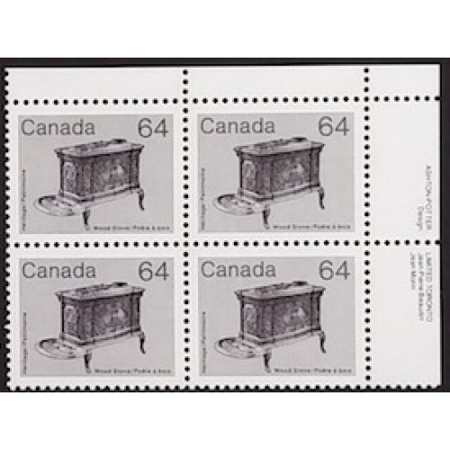 Canada 932 Plate Block UR VF MNH