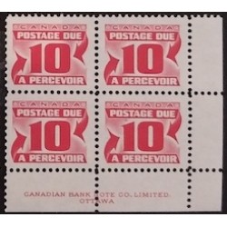 Canada J35i-ii Plate Block LR VF MNH