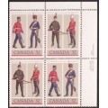 Canada 1008a Plate Block UR VF MNH