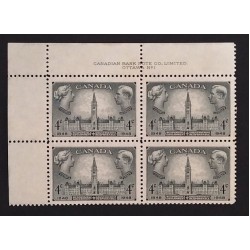 Canada 277 Plate Block UL No. 1 F-VF MLH