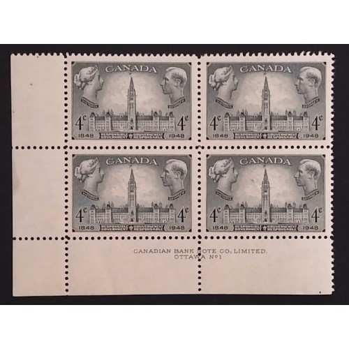 Canada 277 Plate Block LL No. 1 VF MNH