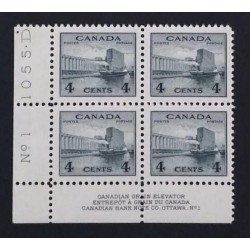 Canada 253 Plate Block LL No. 1 VF MNH