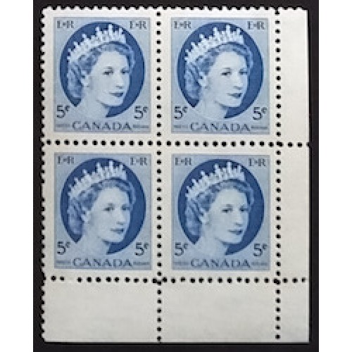 Canada 341p Corner Block LR VF MNH\n