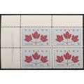 Canada 417 Plate Block UL No. 1-1 VF MNH
