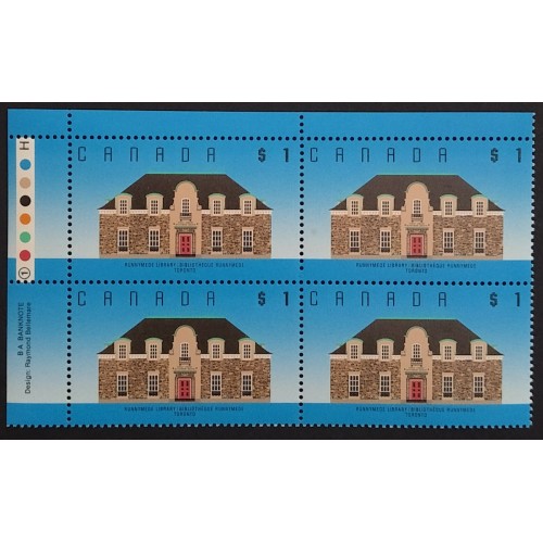 Canada 1181 Plate Block UL No. 1 VF MNH