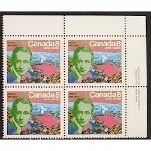Canada 654 Plate Block UR VF MNH